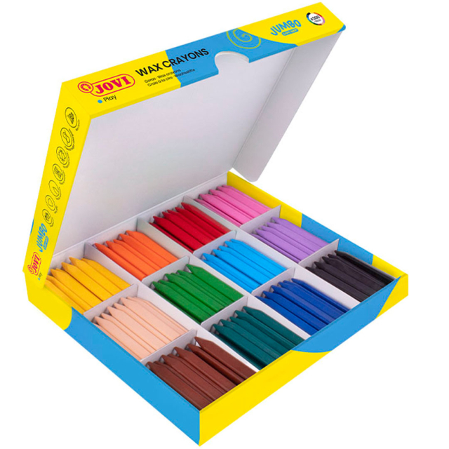 Craies de cire Jumbo Easy Grip Lot de 300 (2 ans+)