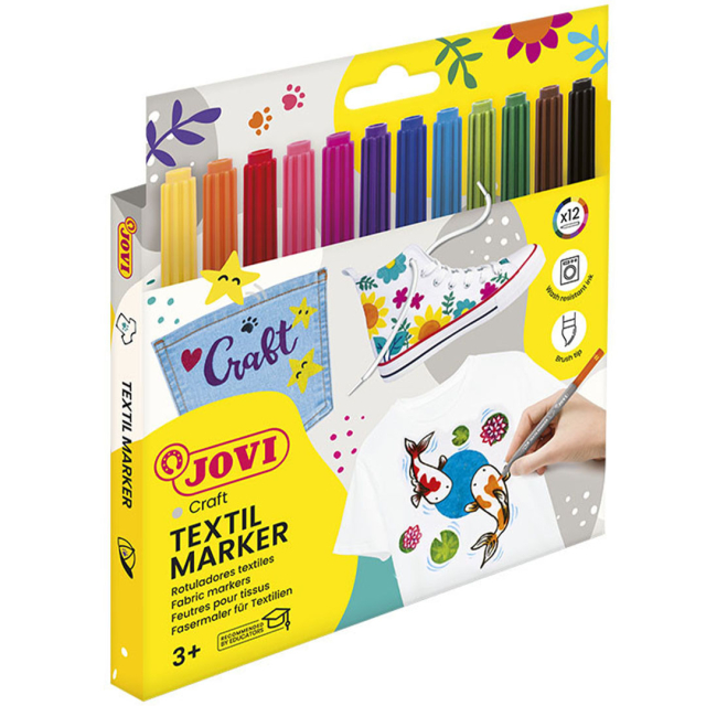 Stylos textiles Lot de 12 (3 ans et +)