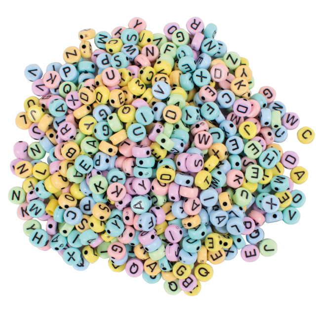 Perles de lettres Pastel 750 pcs