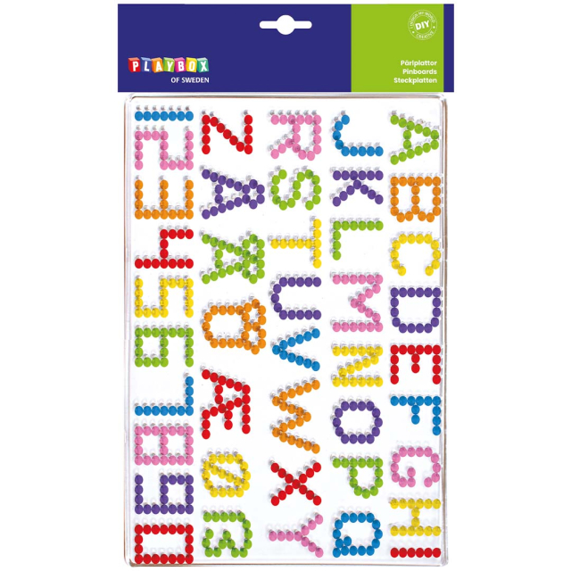 Tuiles de perles Lettres et chiffres