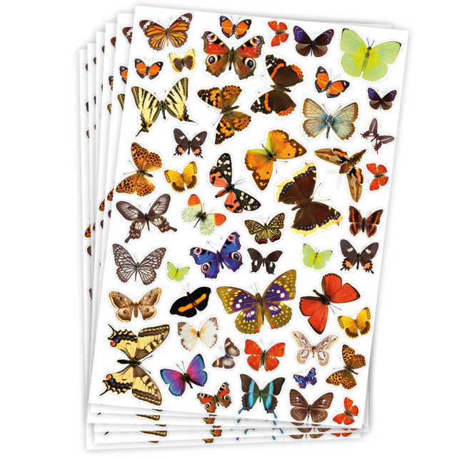 Stickers papillon 6 filles