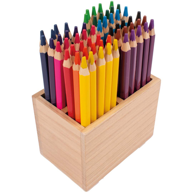 Crayons de couleur grand paquet 60 Pièce