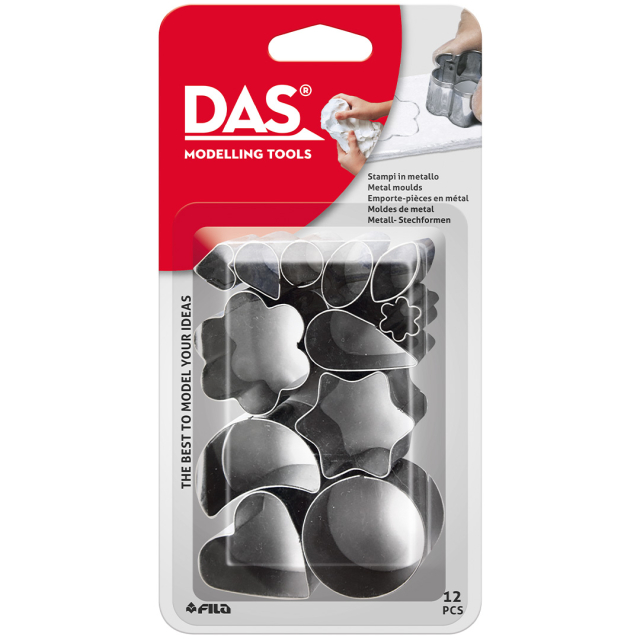 Moules métalliques pour argile pack de 12