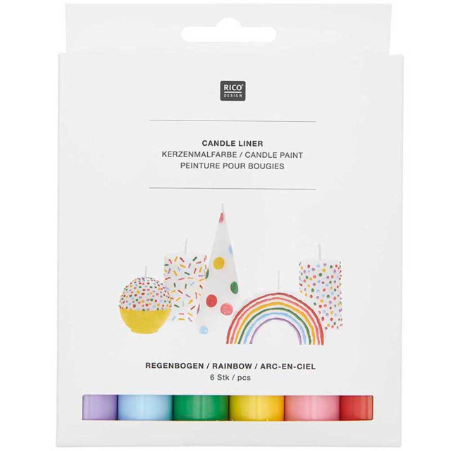 Candle Liner Peintures pour bougie 30ml x 6