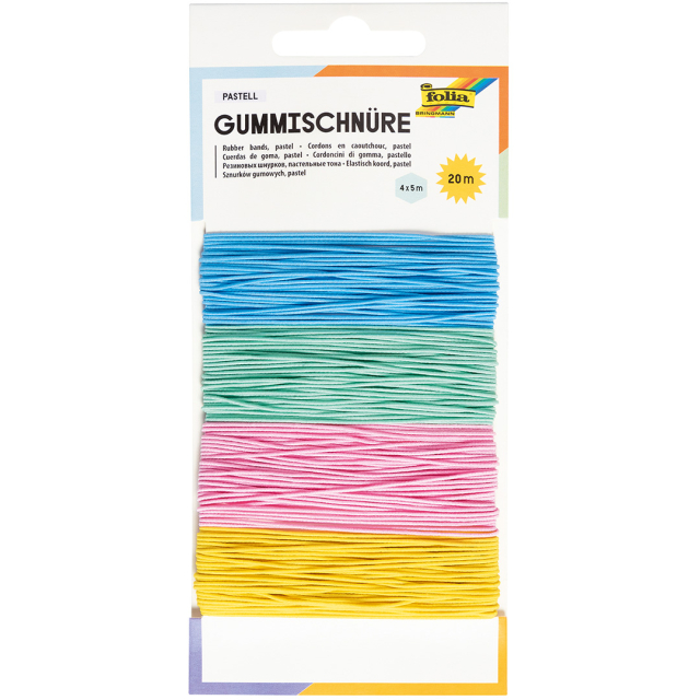 Cordon élastique pour bijoux 4 x 5 m Pastel