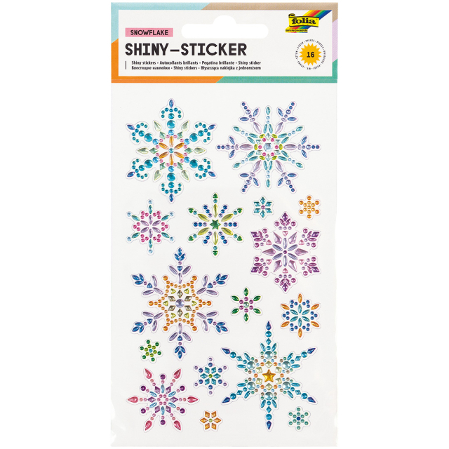 Stickers diamant Flocon de neige 1 feuille