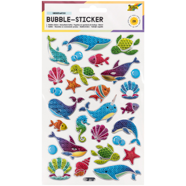 Stickers 3D Mer 1 feuille