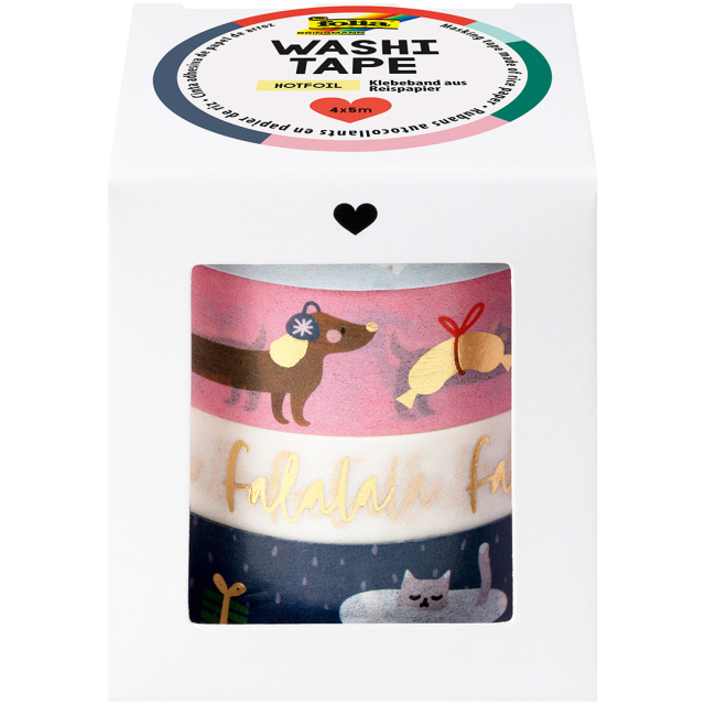 Ruban adhésif décoratif Falala lot de 4