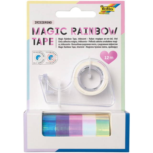 Ruban adhésif Magic Rainbow couleurs changeantes paquet de 6 
