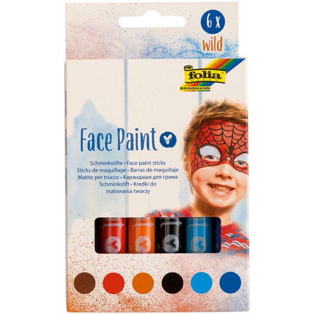 Peinture pour le visage Wild lot de 6