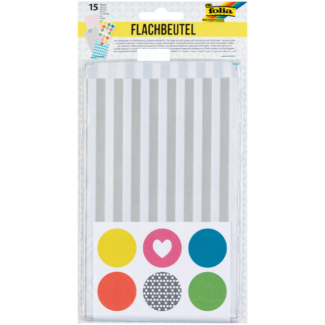 Sacs de fête en papier Basique lot de 15