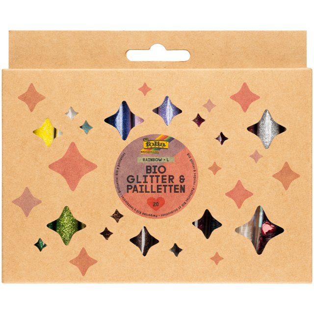 Mélange de paillettes bio lot de 20