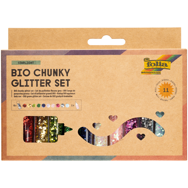 Mélange de paillettes bio lot de 10