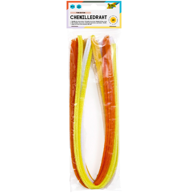 Pipes nettoyeurs Jaune lot de 10