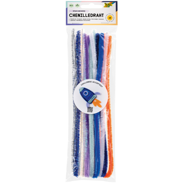 Kit de bricolage Pipes nettoyeurs Espace lot de 10