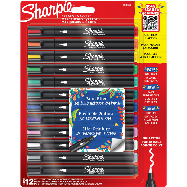 Creative Marker Bullet Tip Lot de 12