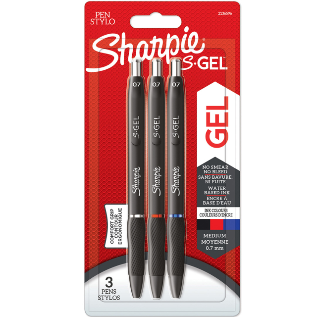 S-Gel 0,7 mm Lot de 3 Mix