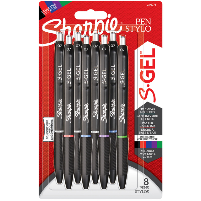 S-Gel 0,7 mm Colours Lot de 8 Mix