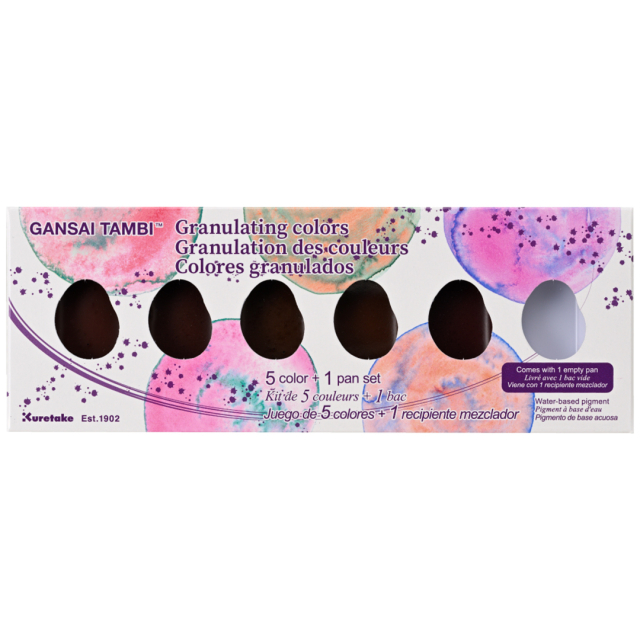 Gansai Tambi Aquarelle lot de 5 Granulating Colors