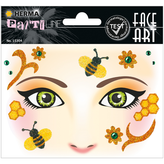 Face Art Stickers Abeille