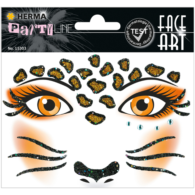 Face Art Stickers Léopard