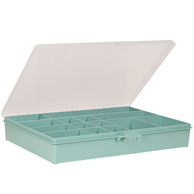 Boîte de rangement à 14 compartiments