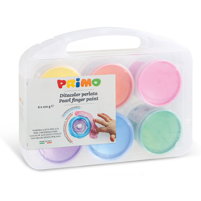 Peinture au doigt Pearlescent-set 6x100g