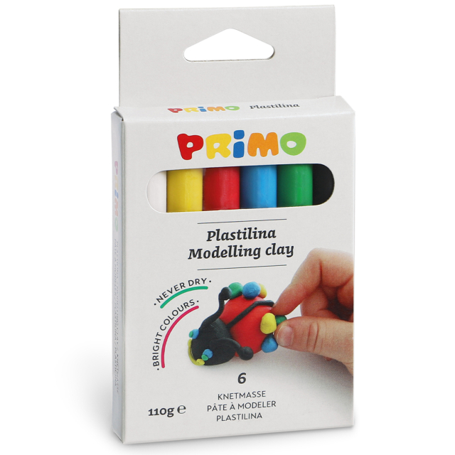 Plastilina Pâte à modeler Ensemble de 6 18g