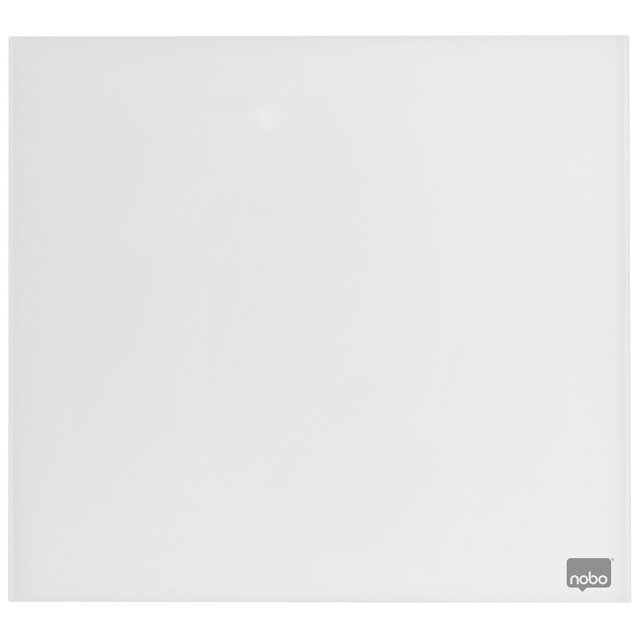 Tableau en verre Nobo 30x30 cm Blanc