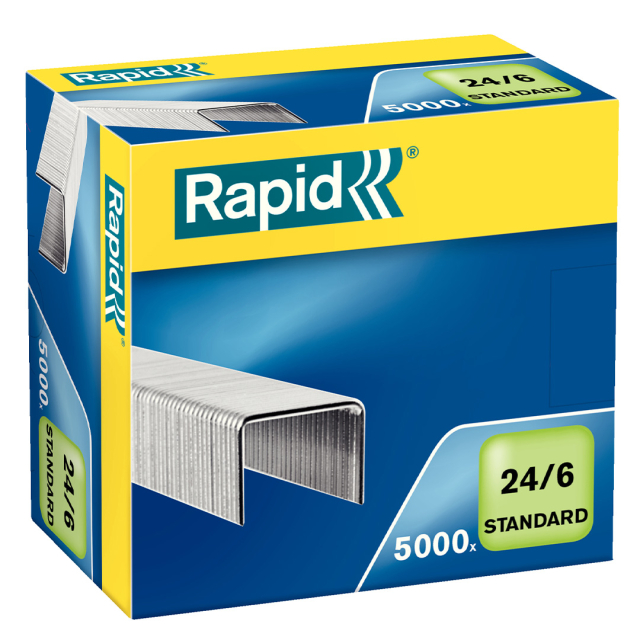 Agrafes Standard 24/6 galvanisées 5000 pièces