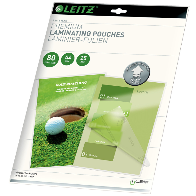 Pochette de plastification A4 80 microns paquet de 25