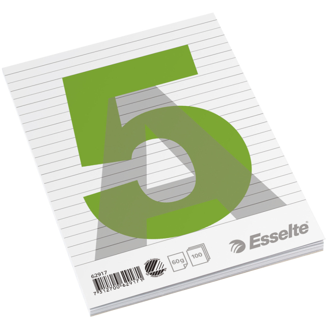 Bloc de colle A5 60g 100 feuilles ligné