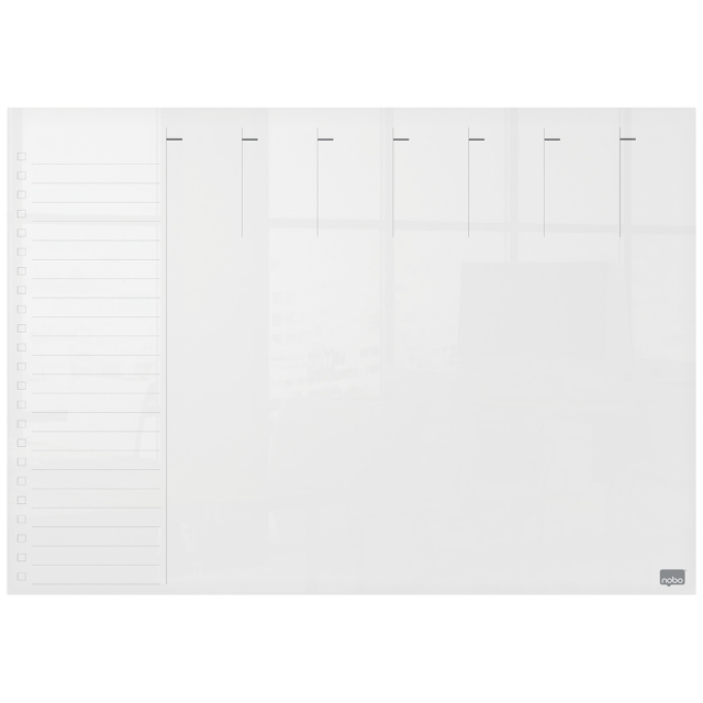 Tableau blanc transparent mini Planning hebdomadaire A3