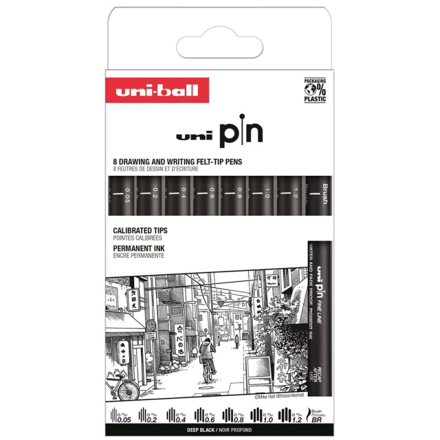 Pin Fine Line Classic 2 Lot de 8
