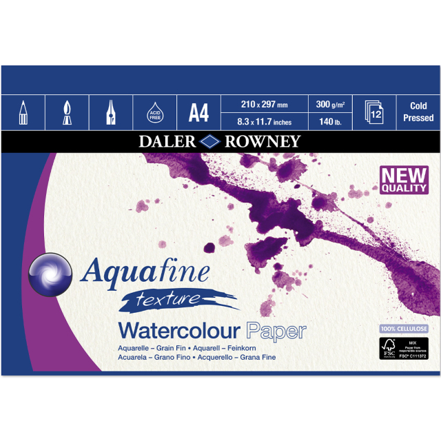 Bloc Aquarelle CP 300g A4