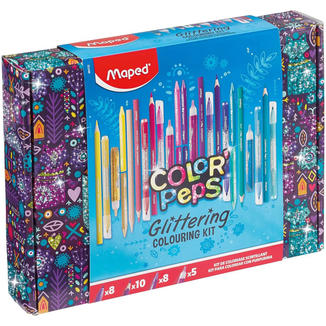 Color'Peps Kit de coloriage scintillant 31 pièces