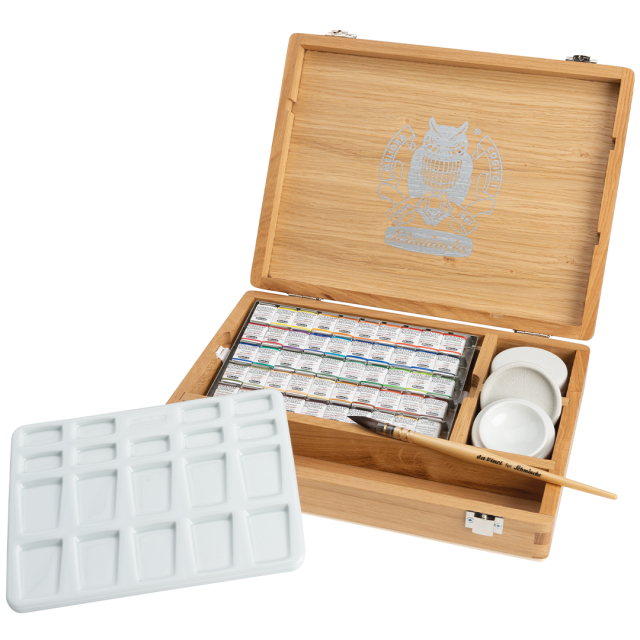 Horadam Aquarell Boîte en bois 50-set