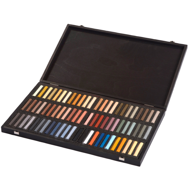 Coffret Bois 72 Pastels Animaux