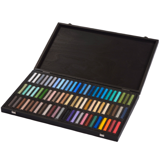 Coffret Bois 72 Pastels Marine