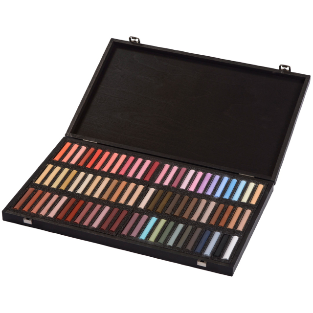 Coffret Bois 72 Pastels Portait