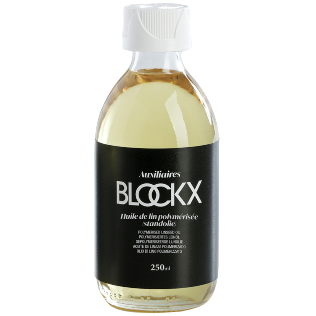 Huile De Lin Polymérisée (Standolie) 250  ml Flacon En Verre