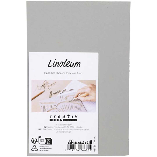 Linoléum 10x15 cm Lot de 2