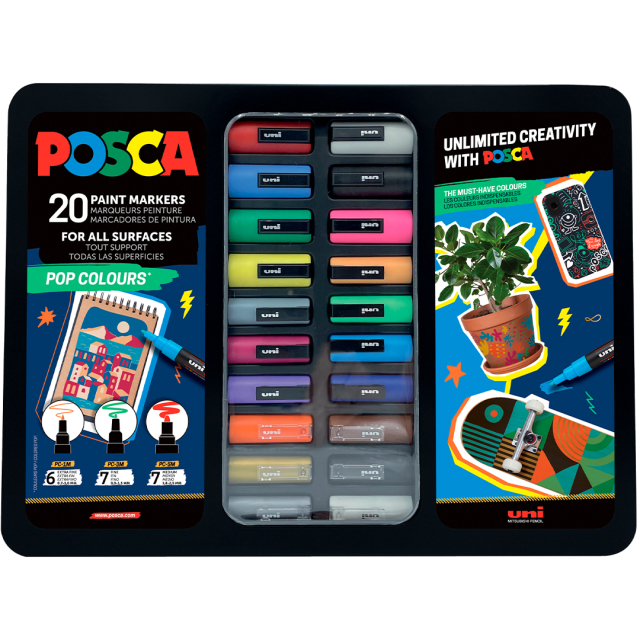 Posca Pop Colours Ensemble de 20