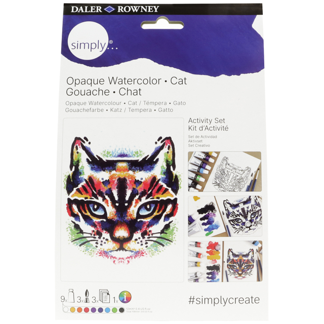 Simply Peindre des chats à la gouache étape par étape