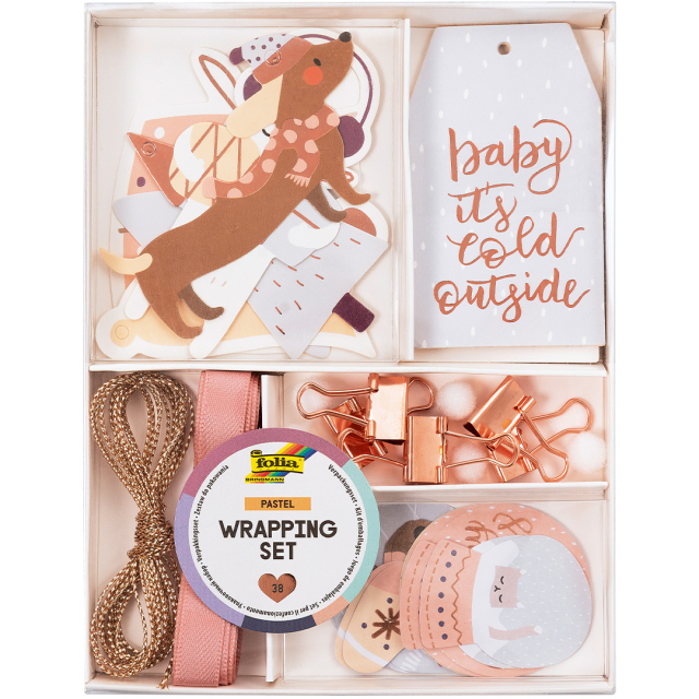 Set d'emballage pastel Ensemble de 38