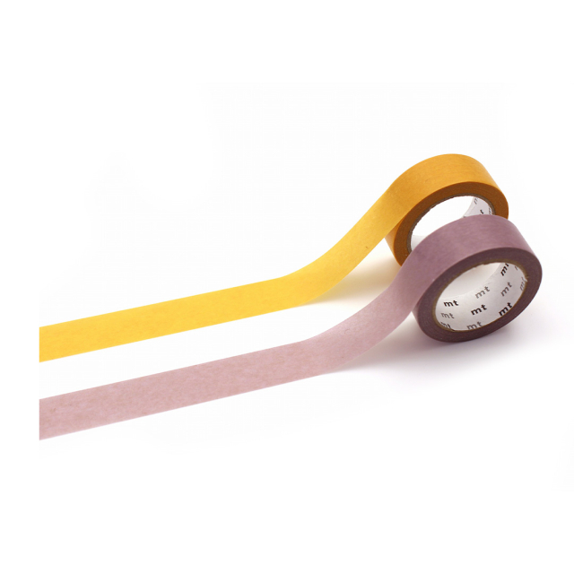 Washi-band Yellow × lavender Lot de 2 