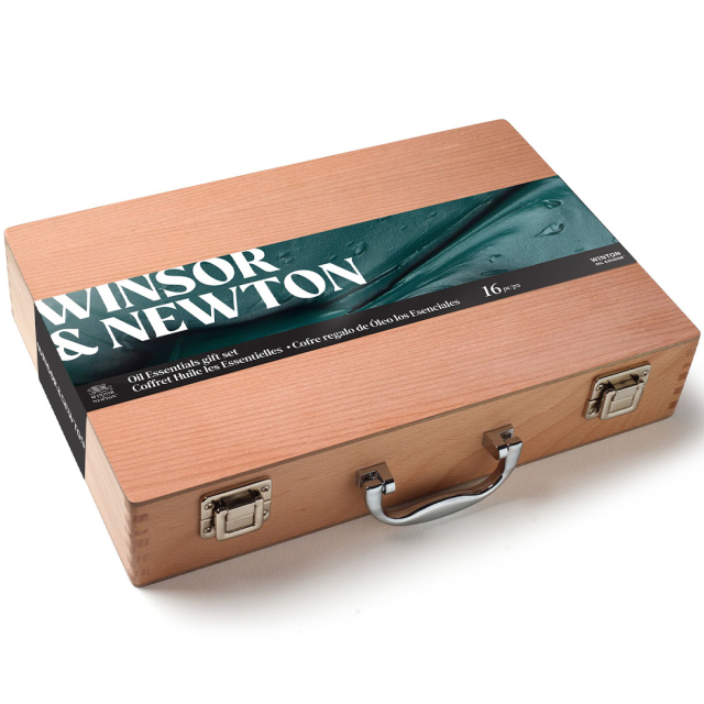 Winton Oil Wooden Box Ensemble de 16