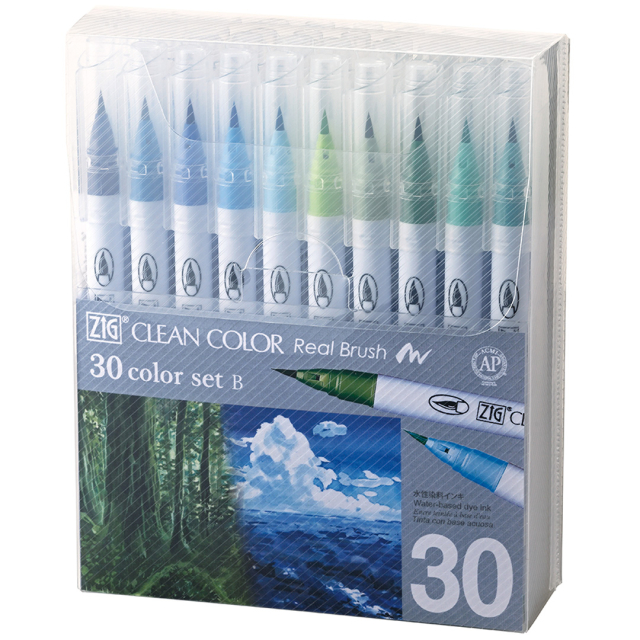Clean Color Real Brush set Lot de 30 B