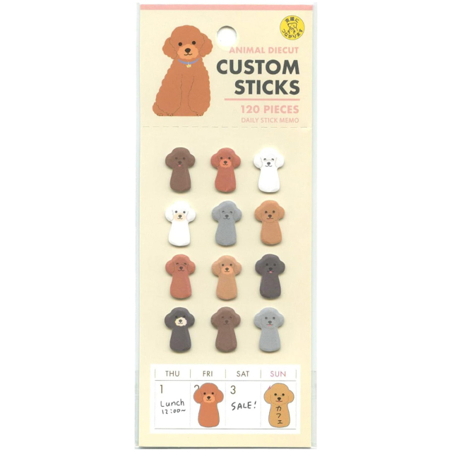 Stickers Toy Poodle Lot de 120