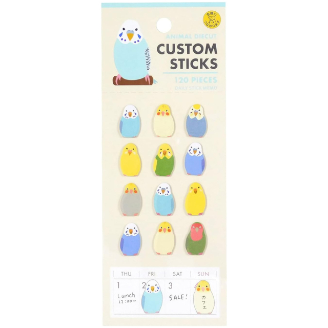 Stickers Parakeet Lot de 120